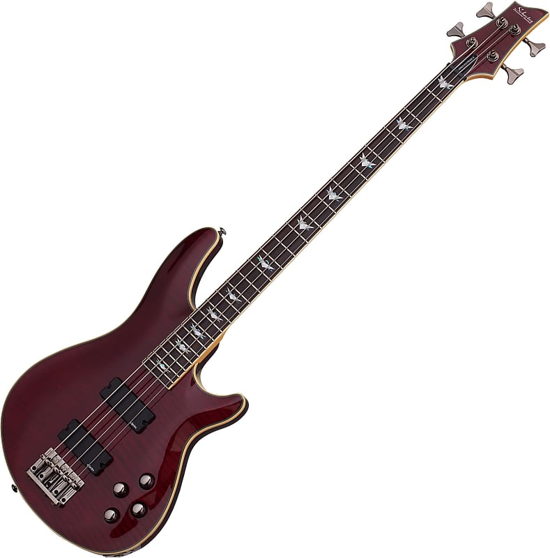 цена Басс гитара Schecter Omen Extreme-4 Electric Bass in Black Cherry Finish