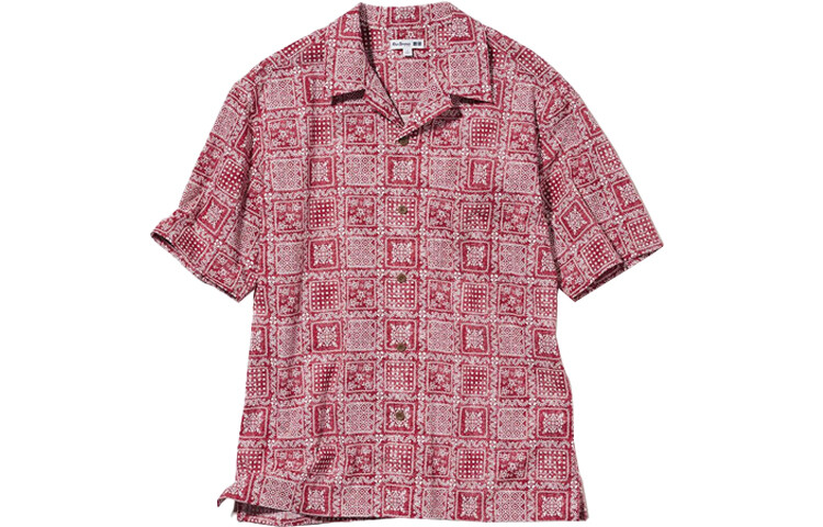 

Рубашка унисекс бордовая Uniqlo, бордовый