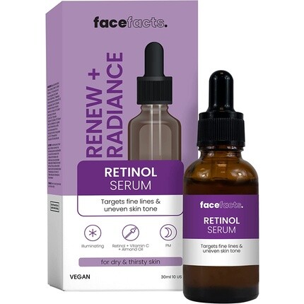 

Обновляющая ночная сыворотка для лица с ретинолом 30мл, Face Facts