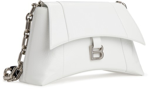 

Маленькая сумка на плечо Downtown с цепочкой Balenciaga, белый/черный