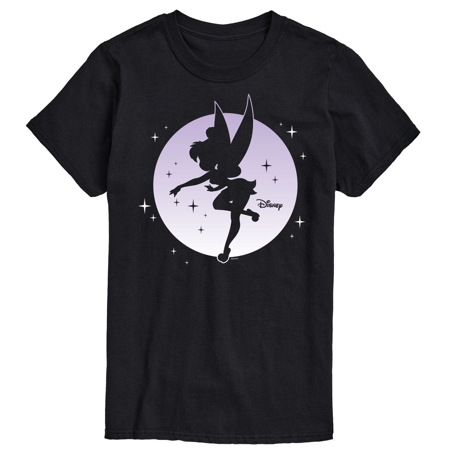 

Футболка Disney's Tinker Bell Big & Tall с рисунком Tink Moon, Black License, черный