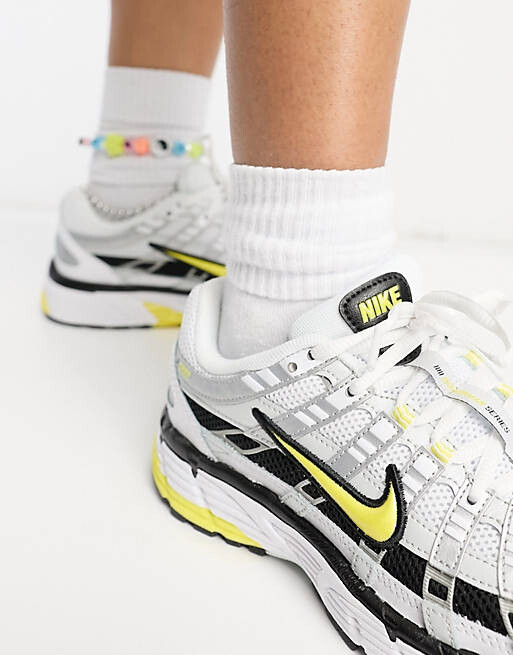 

Серебристые и желтые кроссовки Nike P-6000, Желтый