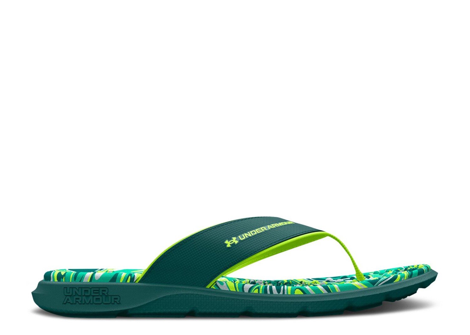 

Кроссовки Under Armour Wmns Ignite Pro Marbella Graphic Sandal 'Coastal Teal Marble', зеленый