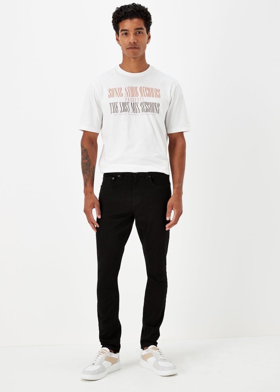 

Черные эластичные суперскинни джинсы Easy Denim