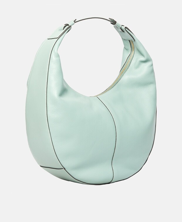 

Кожаная сумка-хобо Furla, зеленый