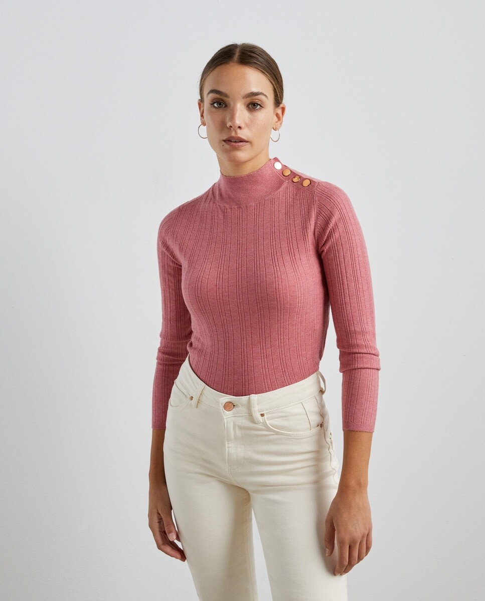 

Женский свитер Perkins с воротником Easy Wear, розовый