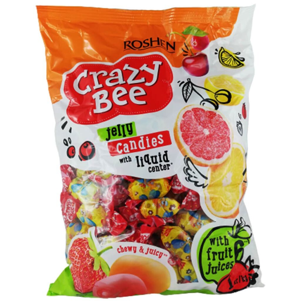 

Желейный продукт Crazy Bee со вкусом фруктов 1 кг кондитерский с фруктовым соком Sonstige