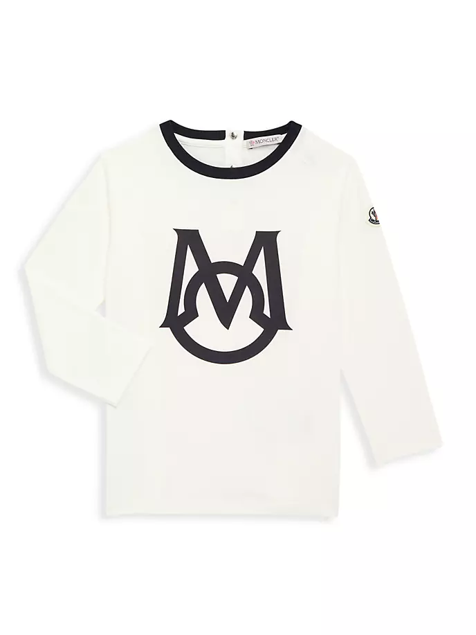 

Футболка с длинными рукавами и логотипом Baby's & Little Kid's Moncler, белый