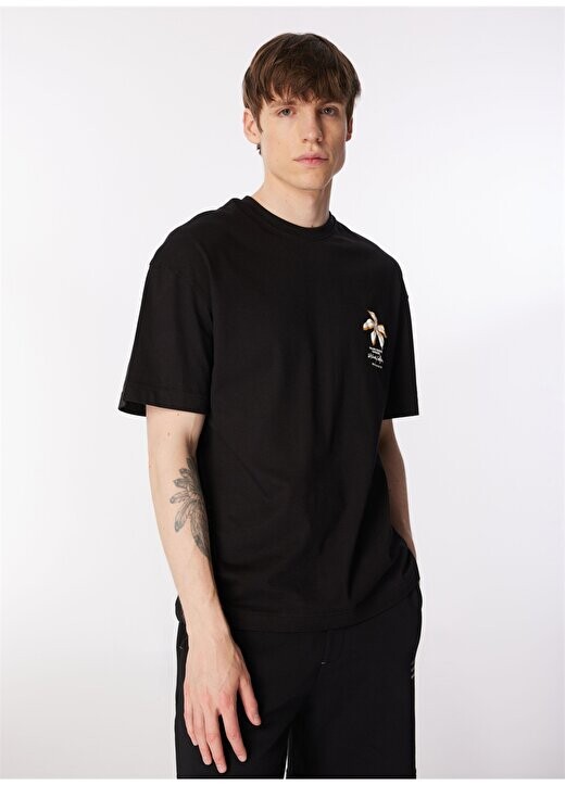 

Черная мужская футболка с круглым воротником JOREASTER ACTIVITY TEE SS CREW NECK Jack & Jones, черный