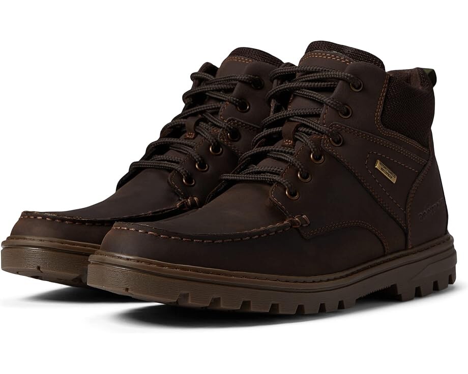 

Ботинки Rockport Weather Ready Waterproof Moc Toe Boot, цвет Java