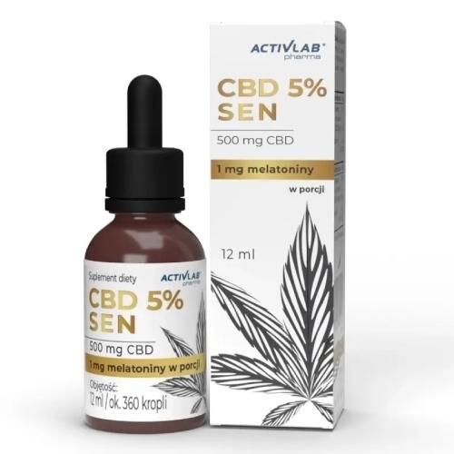 

БАД, Activlab, CBD 5% Sen с мелатонином, 12мл Activlab Pharma