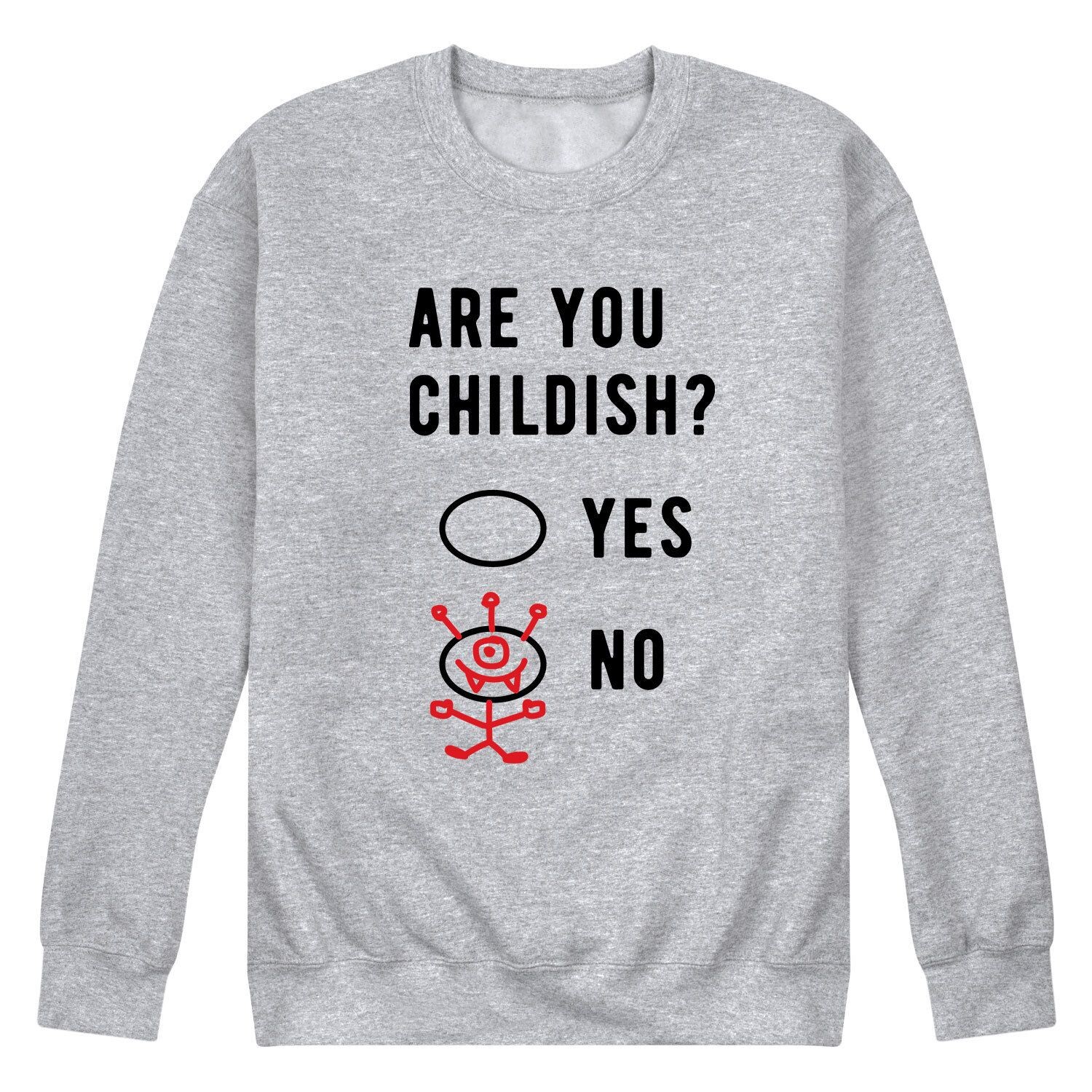 

Мужской свитшот Are You Childish Licensed Character