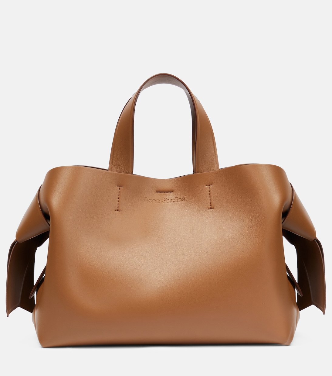 Кожаная сумка-тоут musubi миди Acne Studios, коричневый ресейл сумка acne studios musubi коричневый отличное