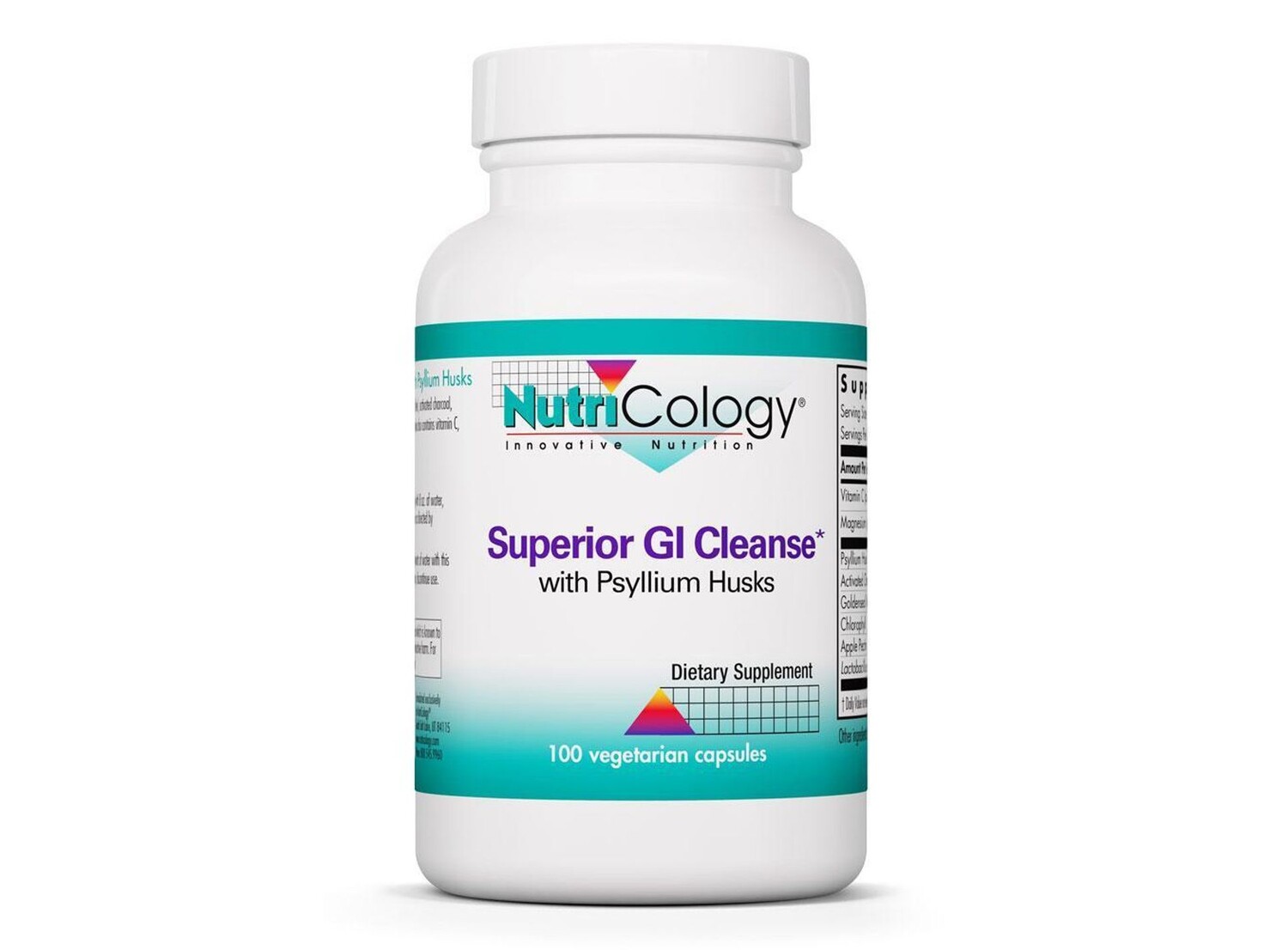

Nutricology, Superior GI Cleanse, 100 вегетарианских капсул