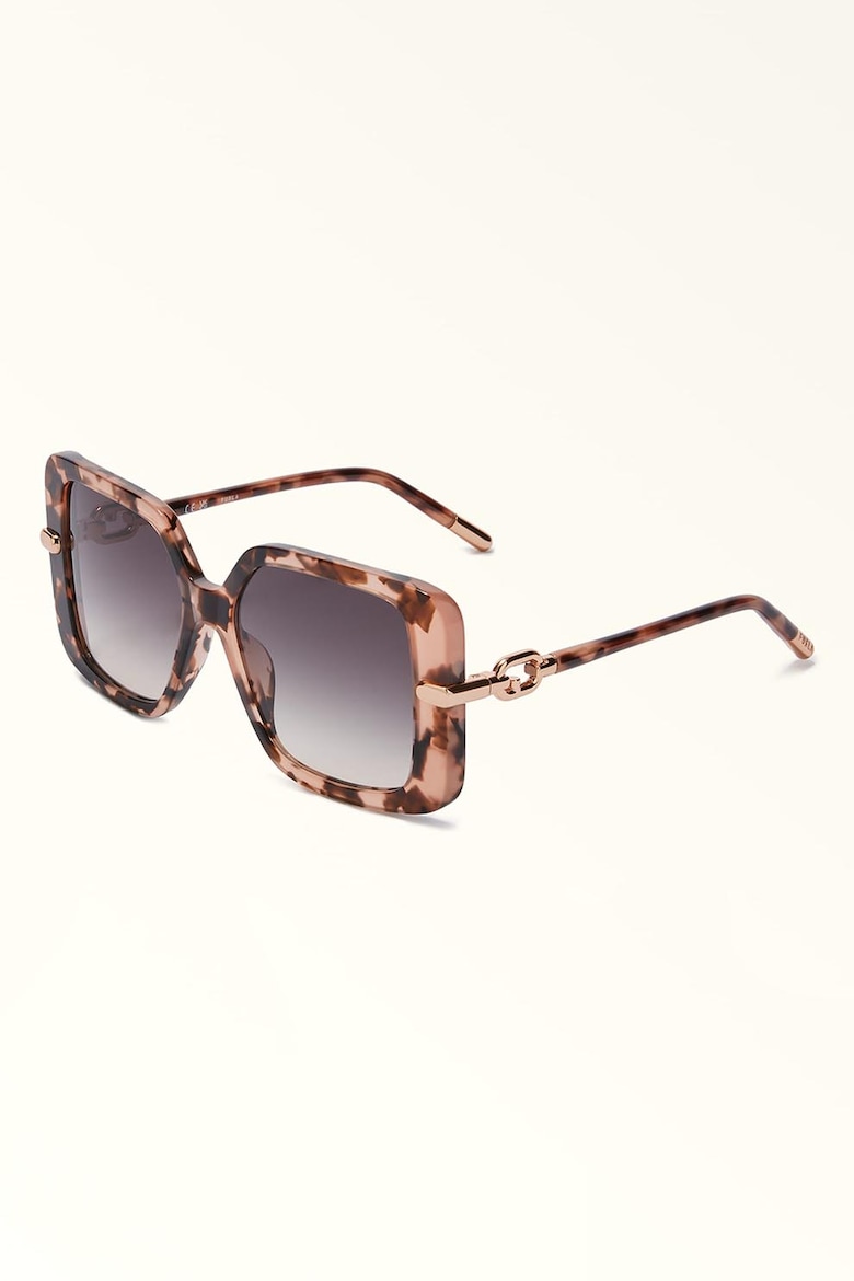 Массивные квадратные солнцезащитные очки Furla, коричневый цена и фото