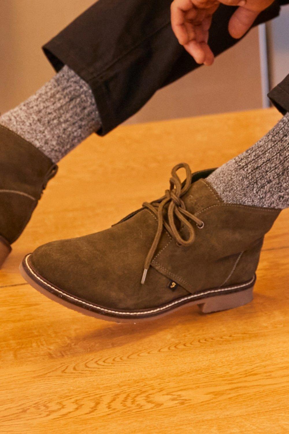 Замшевые ботинки дезерты 'Briggs' Farah Footwear, зеленый замшевые ботинки дезерты clarks цвет brown suede