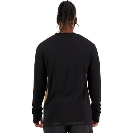 

Топ Yotei с длинными рукавами – мужской Mons Royale, цвет Black/Toffee