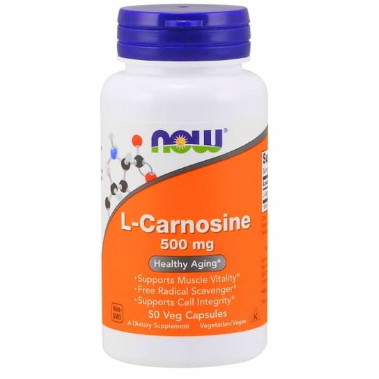 Now Foods, L-карнозин 500 мг 50 капсул now foods l карнозин 500 мг 100 растительных капсул