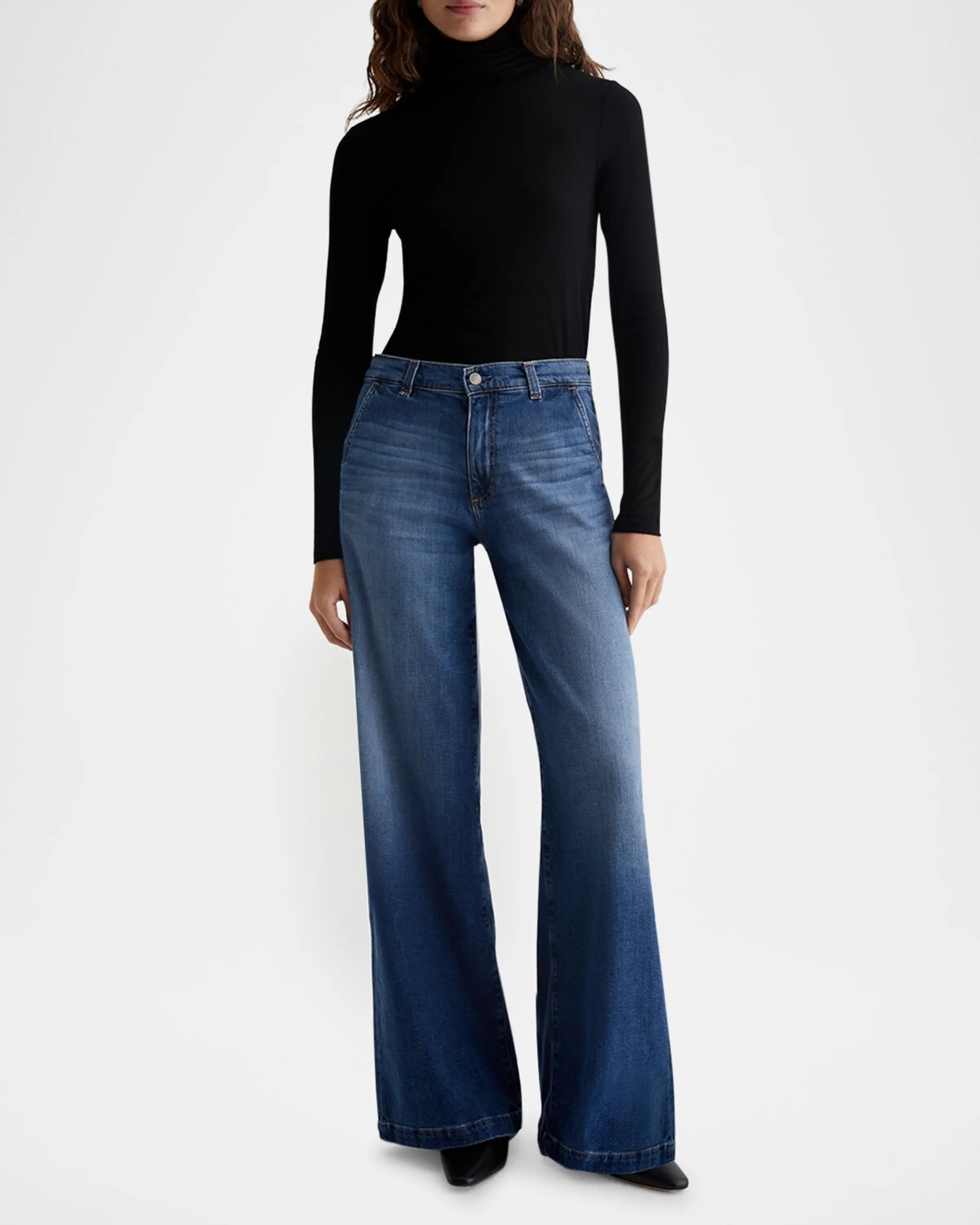 

Широкие джинсы-палаццо Stella Ag Jeans, цвет Delphi