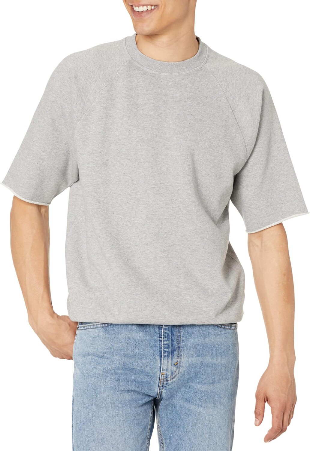 

Толстовка Cut Off Raglan Levi's, цвет Medium Vintage Heather Grey