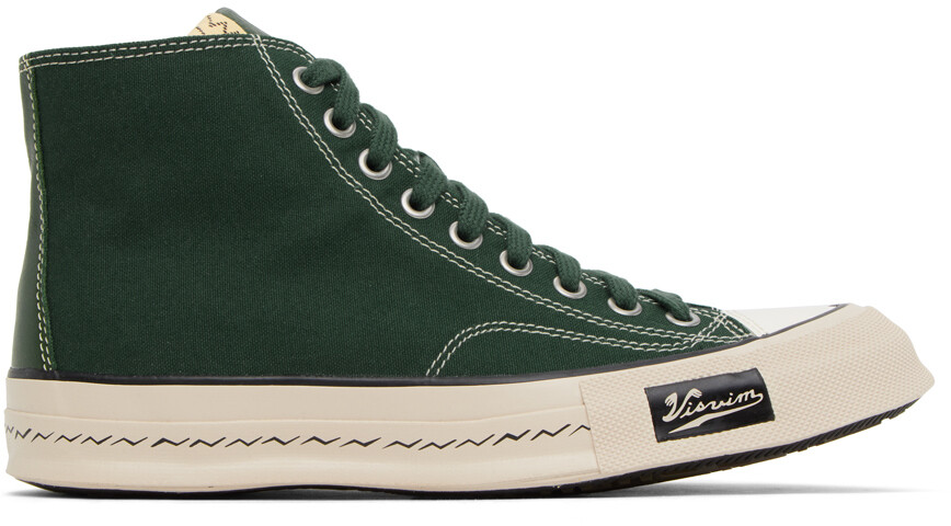 

Зеленые кроссовки Skagway Hi Patten Visvim