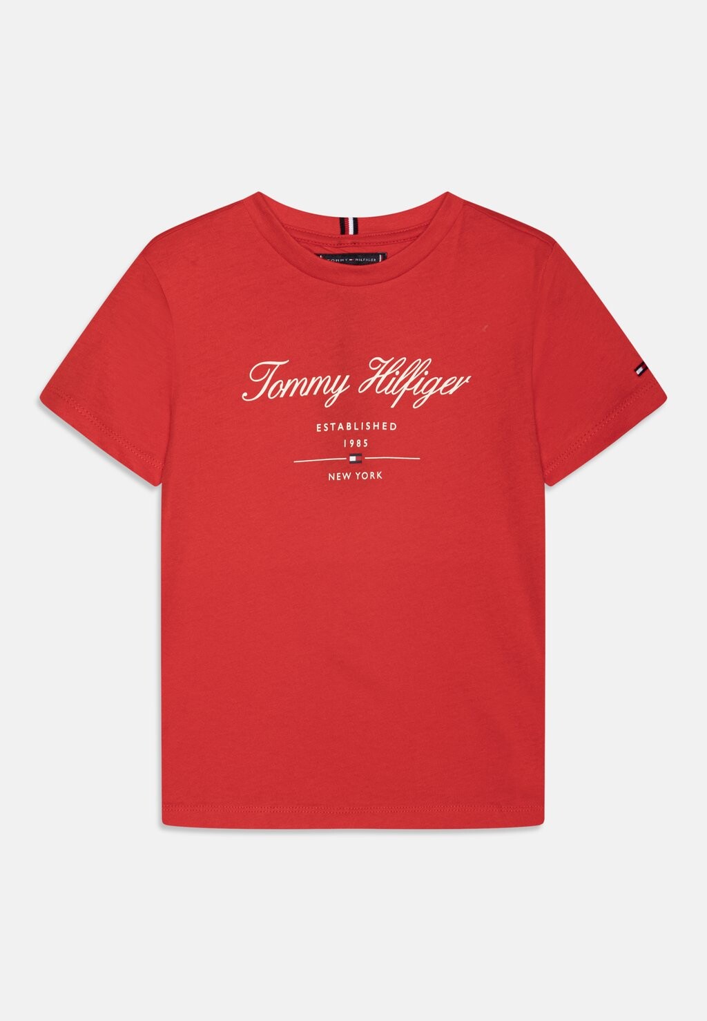 

Футболка с принтом SCRIPT TEE Tommy Hilfiger, цвет fierce red