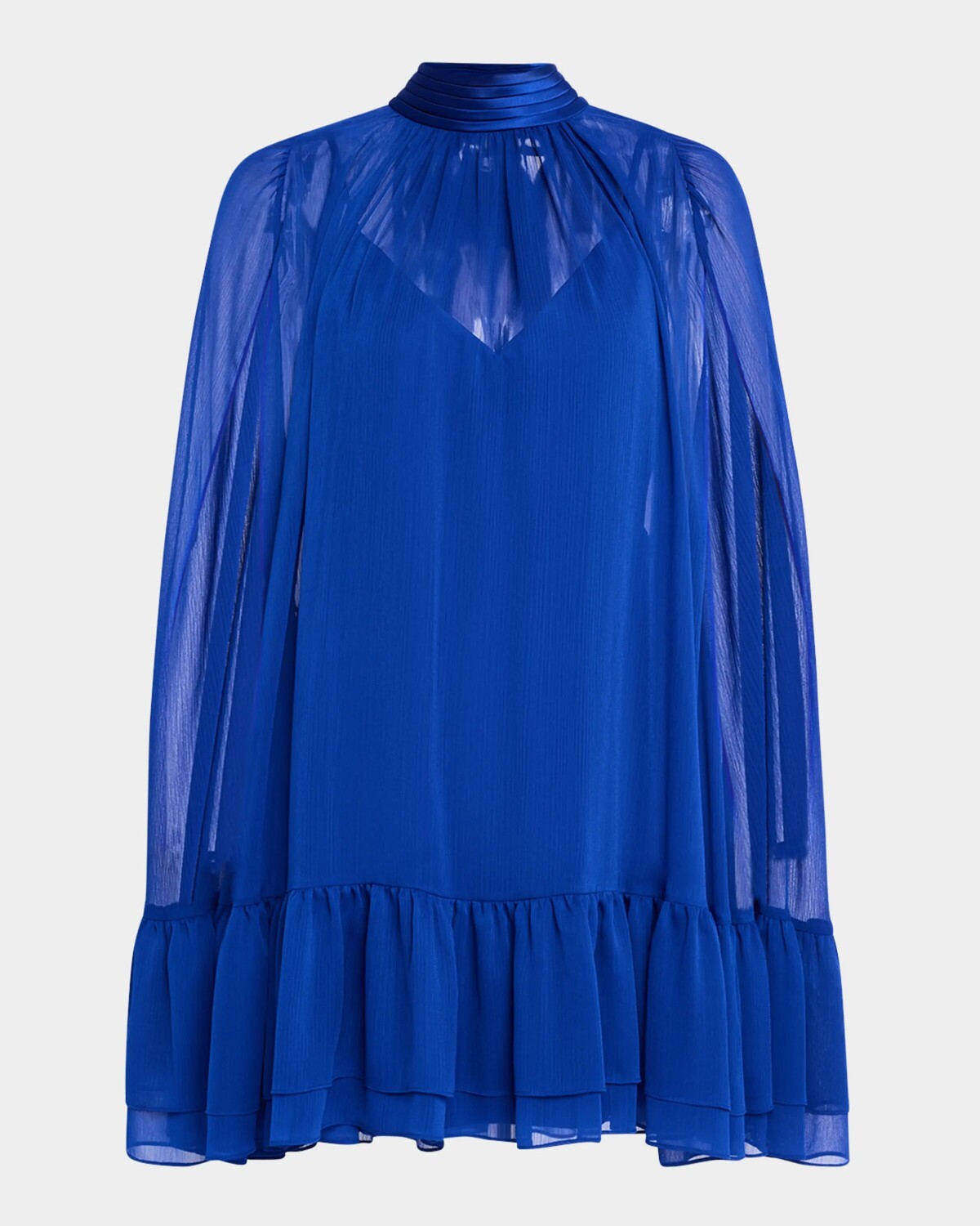 

Мини-платье-кейп Zenon с завязками на шее Alice + Olivia, цвет Royal