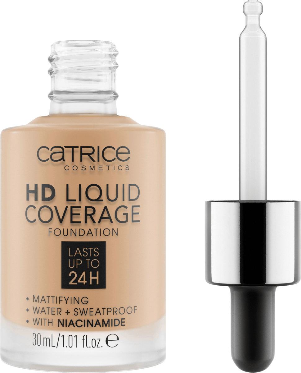 Тональный крем Liquid HD Coverage Water 032 Nude Beige 30 мл Catrice