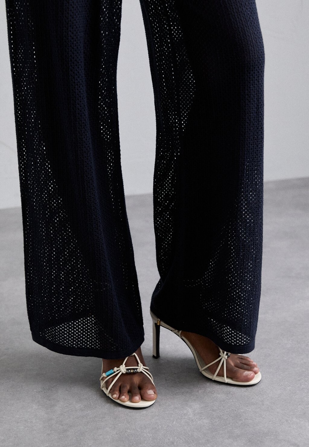 

Брюки Plain Pointelle Jogger KNITID, темно-синие