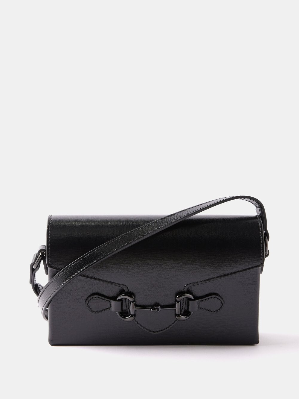 

Миниатюрная сумка через плечо ton sur horsebit Gucci, черный