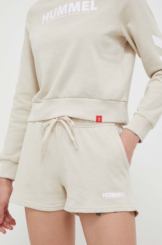 

Хлопковые шорты Hummel, бежевый