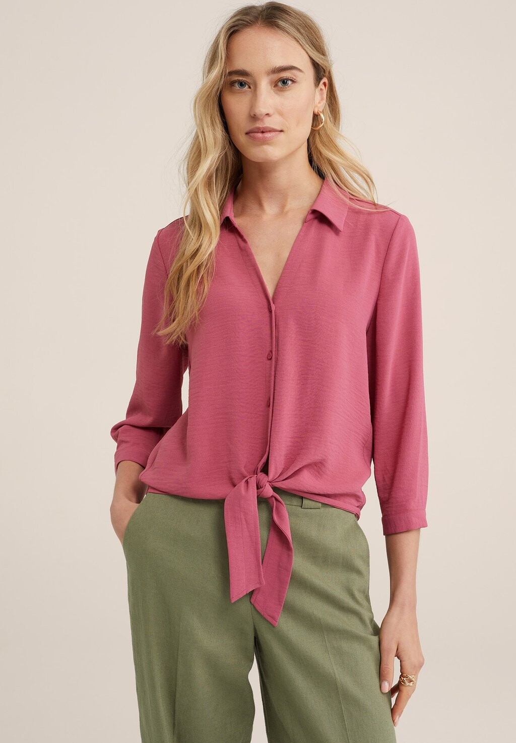 

Блузка-рубашка WE Fashion, цвет pink