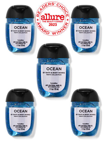 

Дезинфицирующие средства для рук PocketBac, 5 шт. в упаковке Ocean, 1 fl oz / 29 mL Each, Bath and Body Works