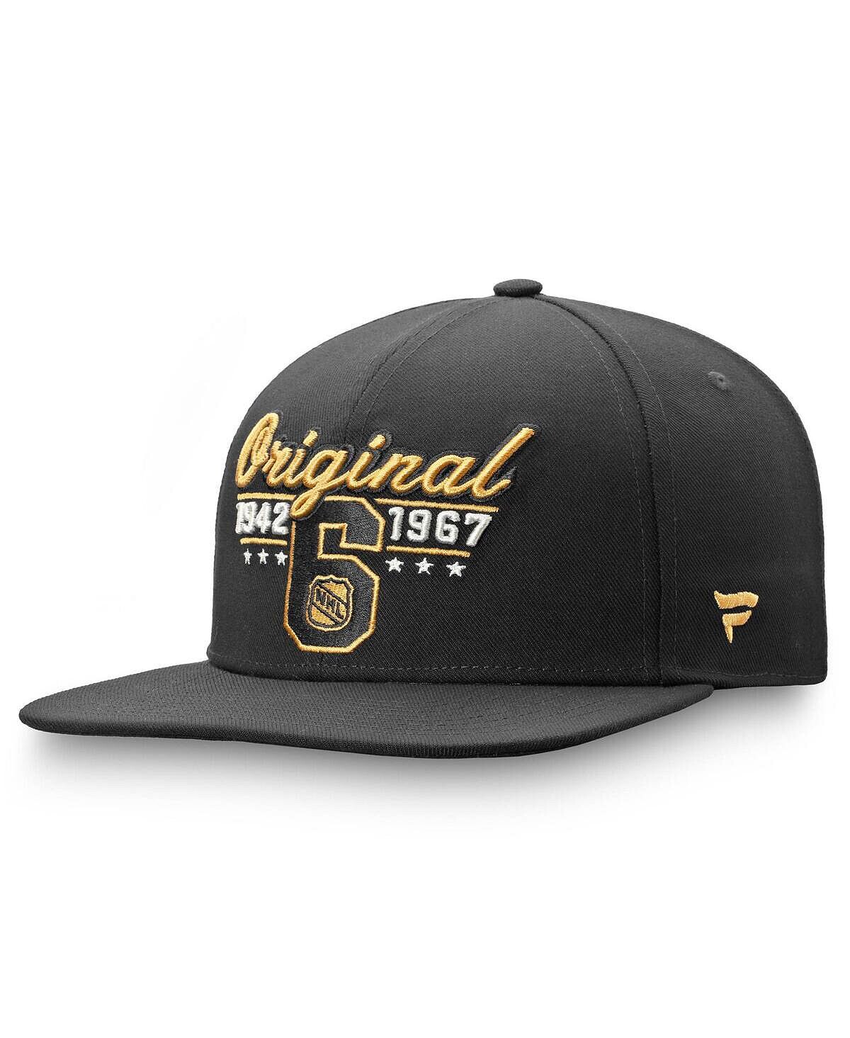 

Мужская черная кепка NHL Original 6 Refresh Snapback Fanatics