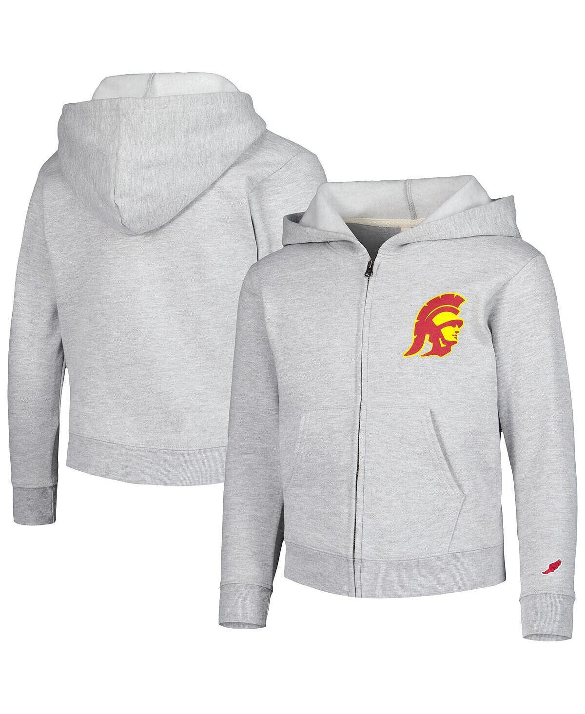 

Толстовка с молнией во всю длину Big Boys Heather Grey USC Trojans League Collegiate Wear