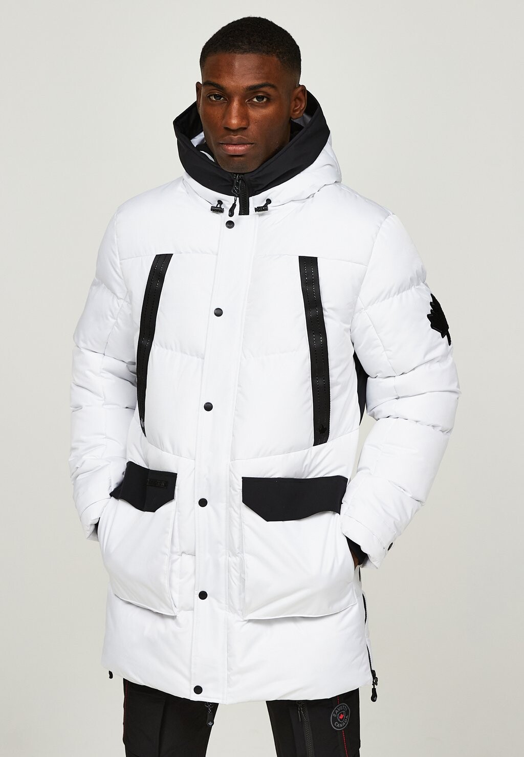 

Зимнее пальто Winter Longline Puffer Alessandro Zavetti, цвет arctic white