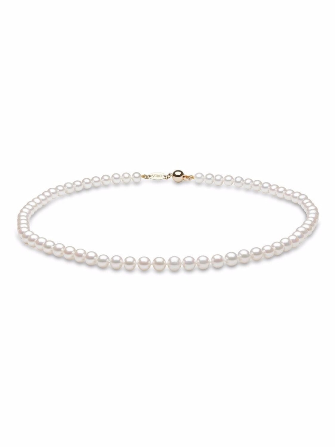 

Колье Classic из желтого золота с жемчугом 6 мм Yoko London, золотой