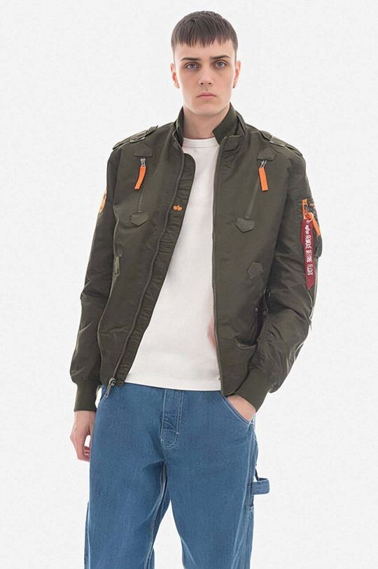 

Бомбер Falcon II Alpha Industries, зеленый