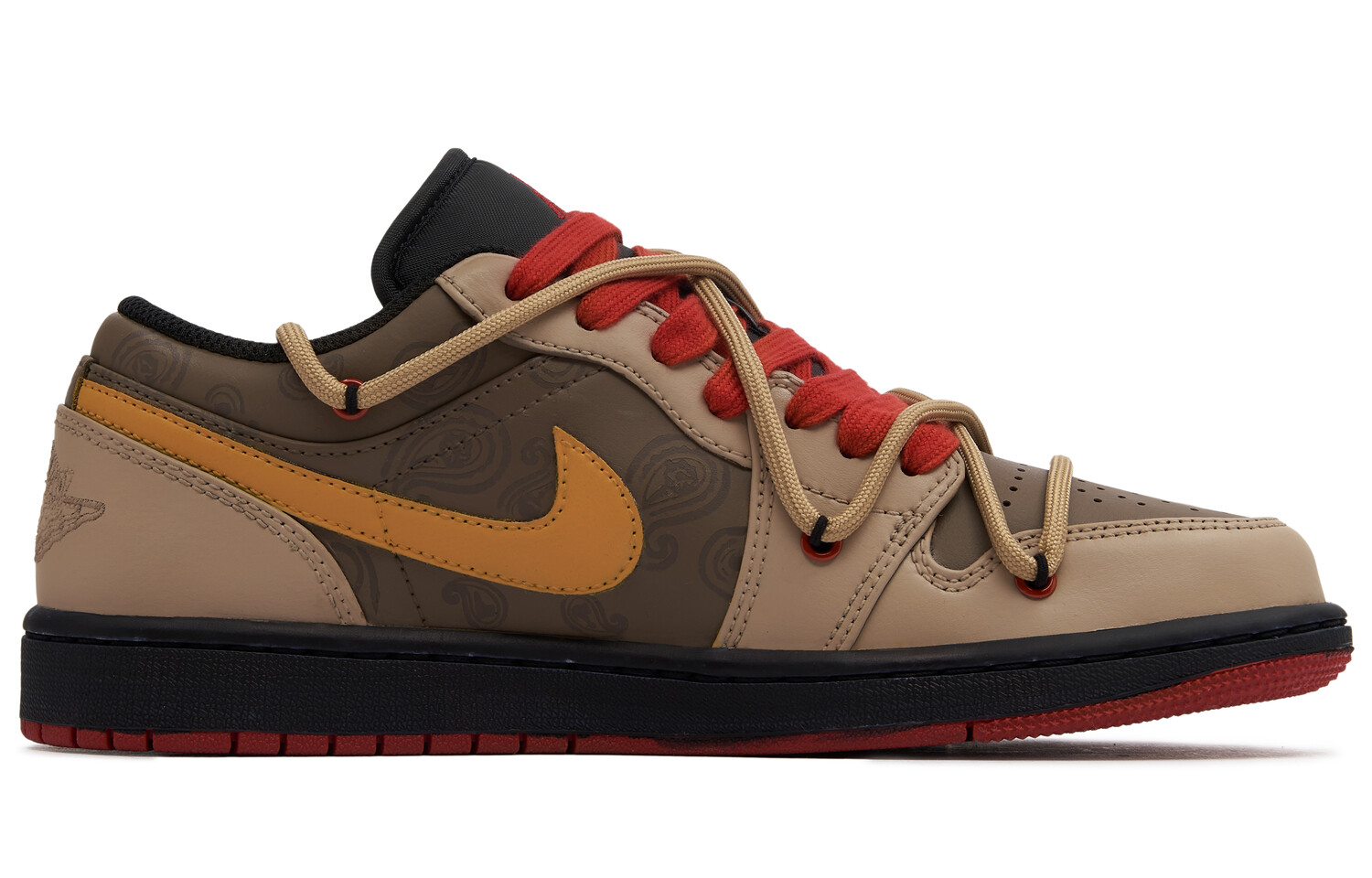 

Кроссовки Air Jordan 1 Vintage Basketball Shoes Men Low-Top Yellow/Brown