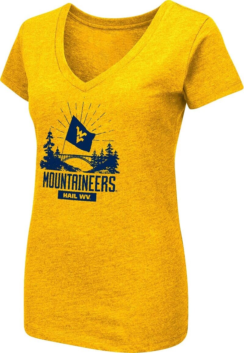 

Colosseum Официальная фан-футболка женской команды West Virginia Mountaineers Gold Gold