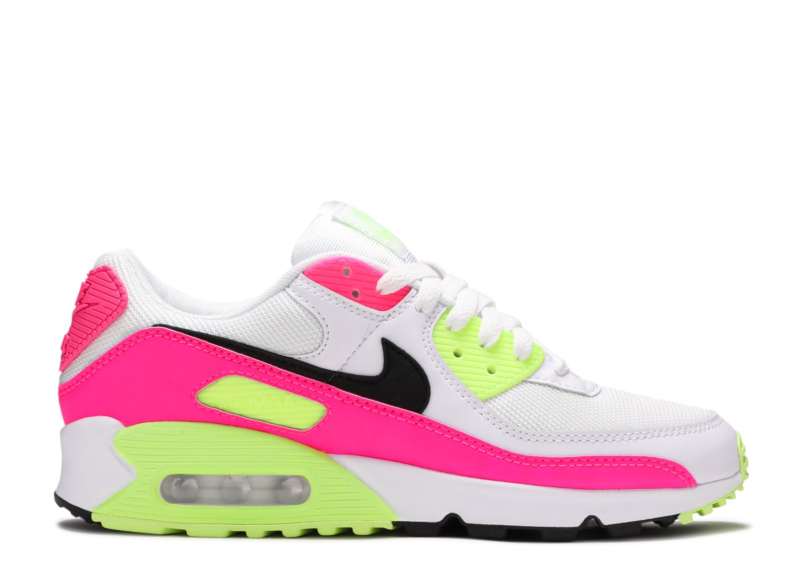 Кроссовки Nike Wmns Air Max 90 Gs 'Pink Volt', белый цена и фото