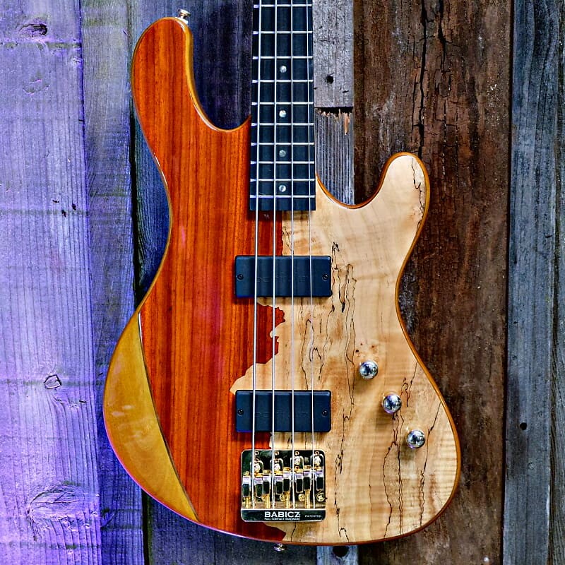

Басс гитара Cort Jeff Berlin Series Rithimic NAT Spalted Maple/Padauk Top 4-String Bass 2010s - Natural w/ Guardian Hard Case