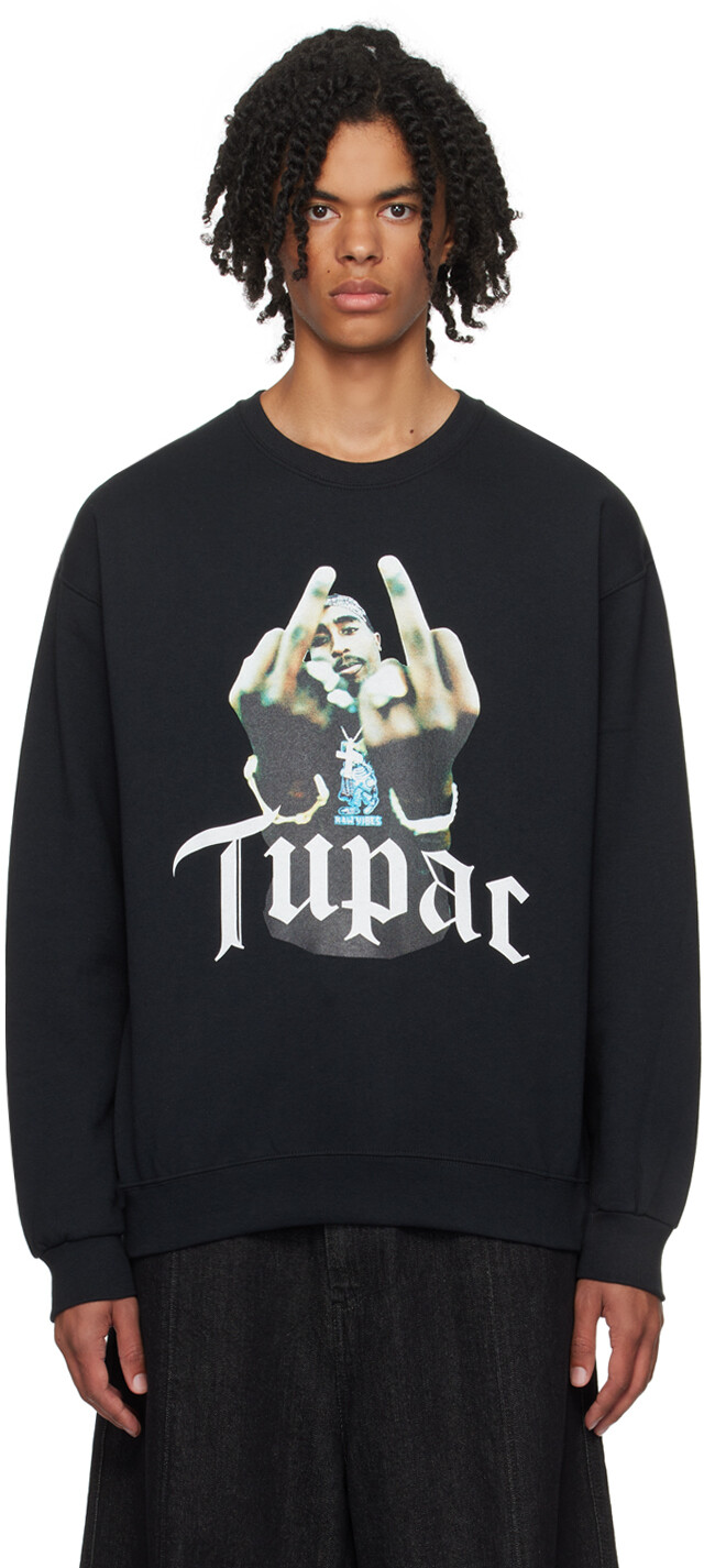 

Черный свитшот Тупака WACKO MARIA