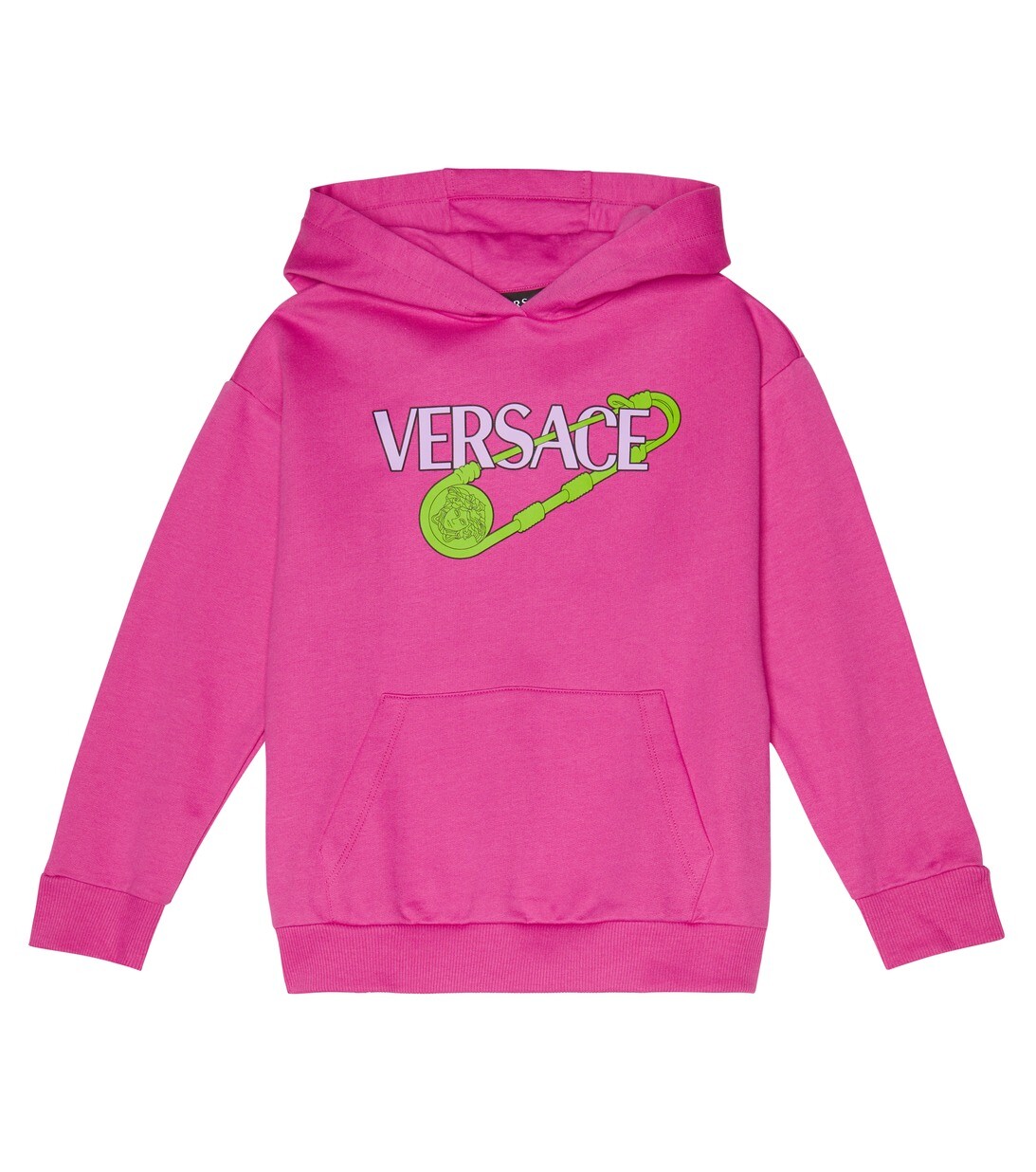 

Худи с принтом Safety Pin Versace, разноцветный