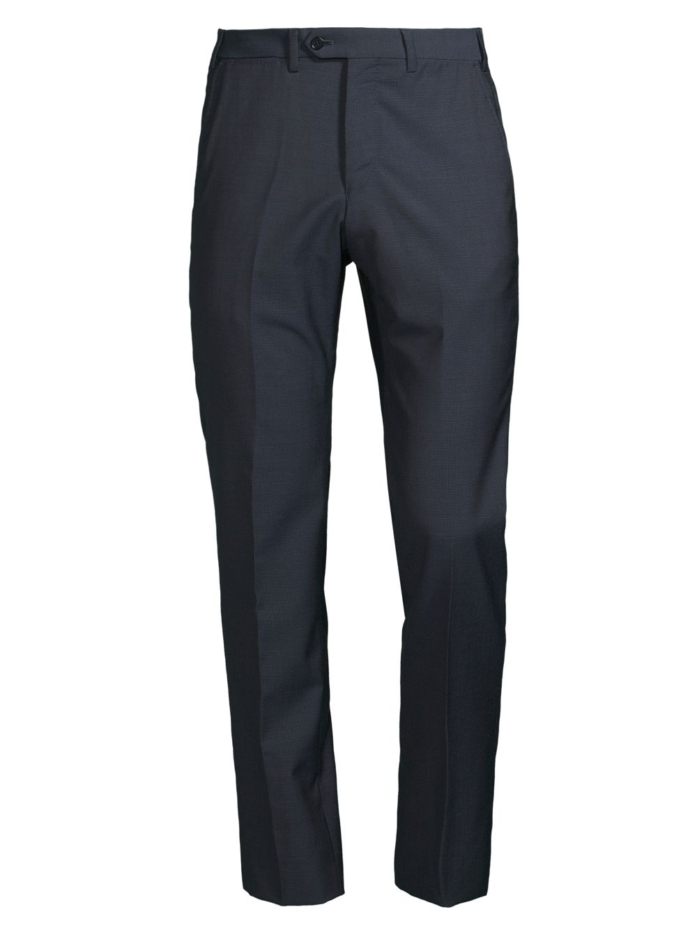 Текстурированные брюки из твердой шерсти Emporio Armani, синий