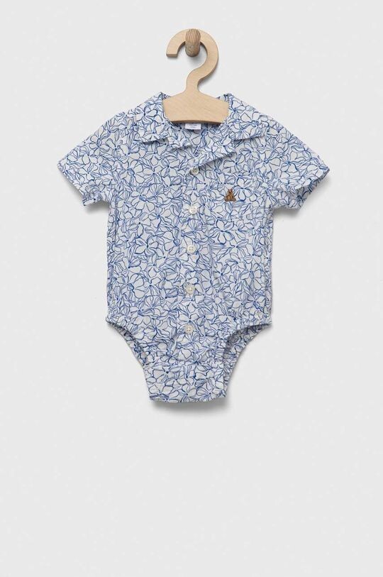 

Хлопковое боди для новорожденных Gap, синий