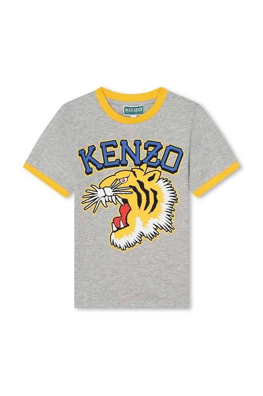 

Kenzo kids Хлопковая детская футболка, серый