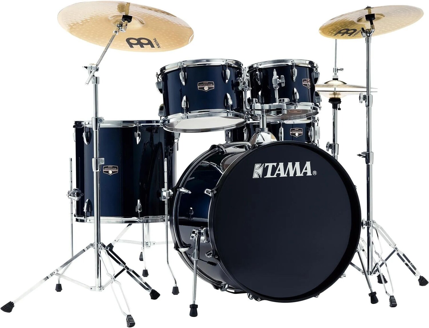 

Tama Imperialstar IE52C Полный набор ударных из 5 предметов с малым барабаном и тарелками Meinl - темно-синий
