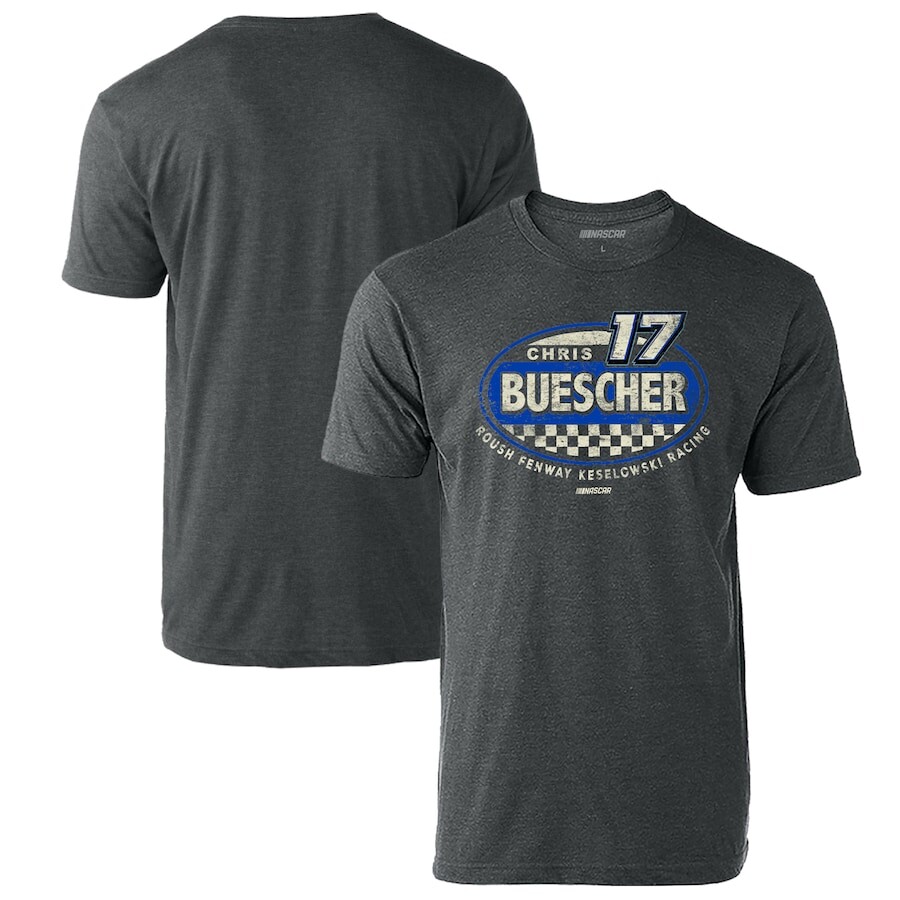 

Футболка с коротким рукавом Checkered Flag Chris Buescher, угольный