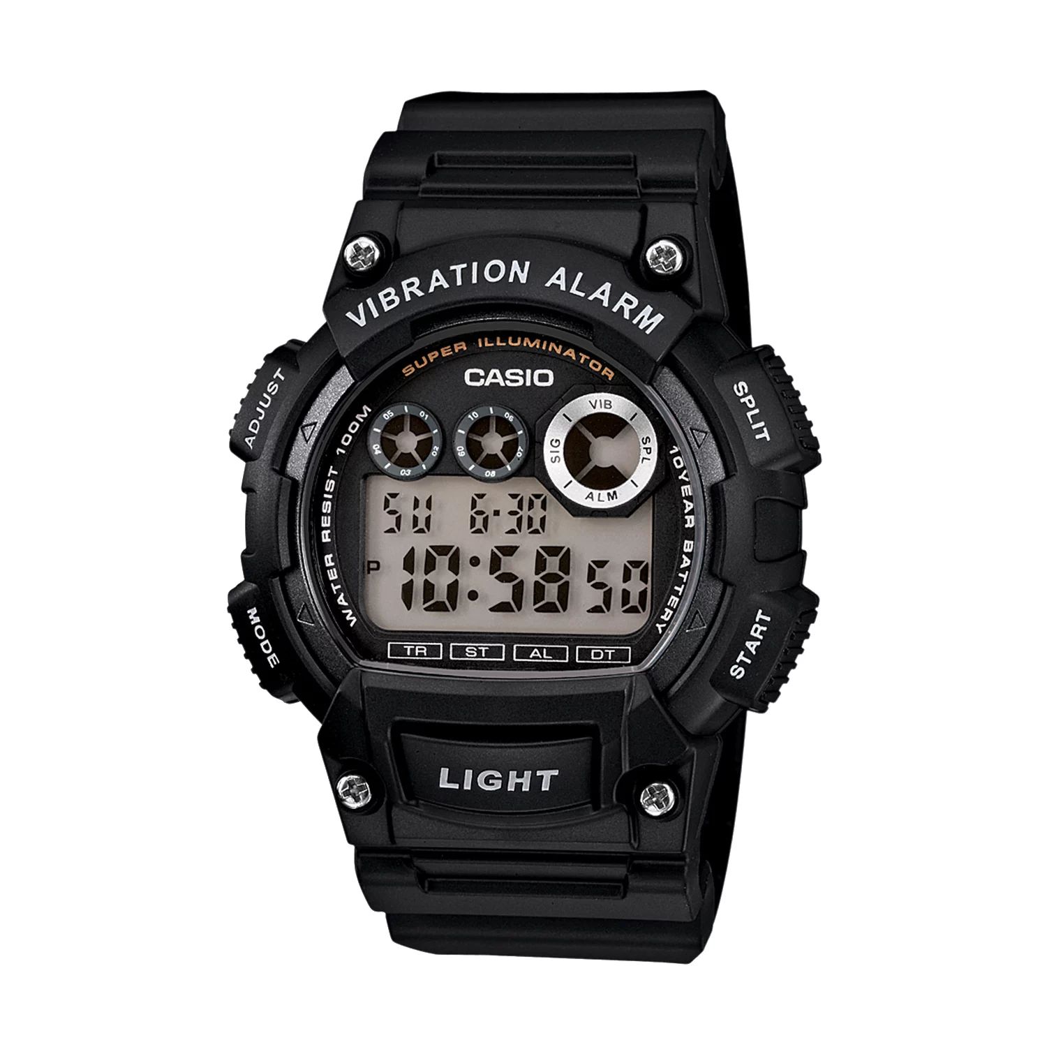 Мужские цифровые часы с хронографом Casio цена и фото